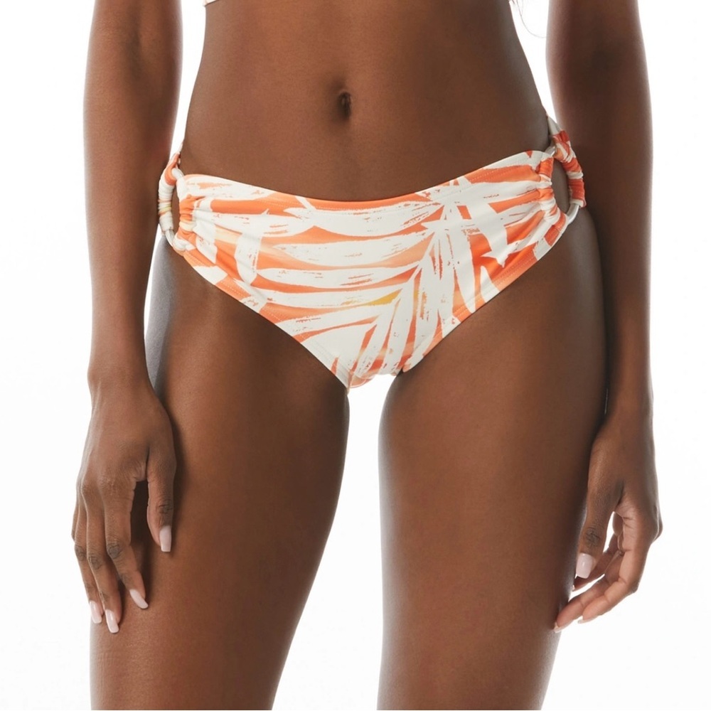 NWT Carmen Marc‎ Valvo Swim Sunset Palm Bottom